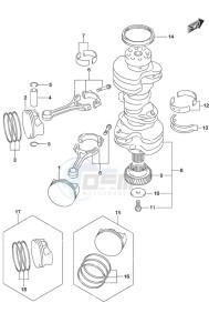 DF 350A drawing Crankshaft