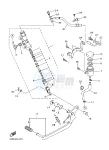 XJ6N 600 XJ6-N (NAKED) (20SS) drawing REAR MASTER CYLINDER