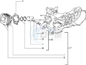 Stalker 50 drawing Cylinder-piston-wrist pin assy