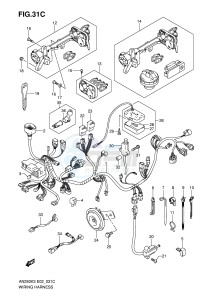 AN250 (E2) Burgman drawing WIRING HARNESS (MODEL K6 E71)