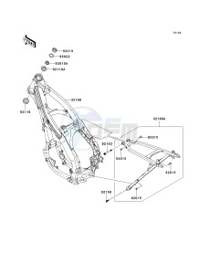 KX 250 T [KX250F] (TF) T6F drawing FRAME