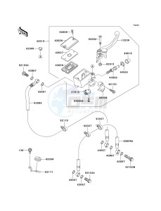 ZR 750 K [Z750S] (K1) K1 drawing FRONT MASTER CYLINDER