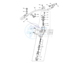 YZ LC 125 drawing REAR MASTER CYLINDER