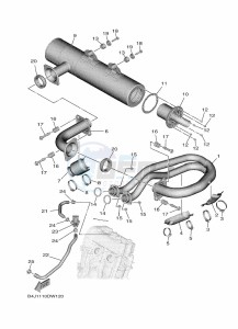 YXF1000EW YX10FPAM (B4J5) drawing EXHAUST