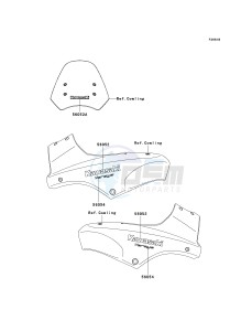 KLE 650 A [VERSYS EUROPEAN] (A7F-A8F) A8F drawing DECALS-- GREEN- --- A8F- -