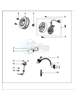 KISBEE SLN drawing FLYWHEEL MAGNETO