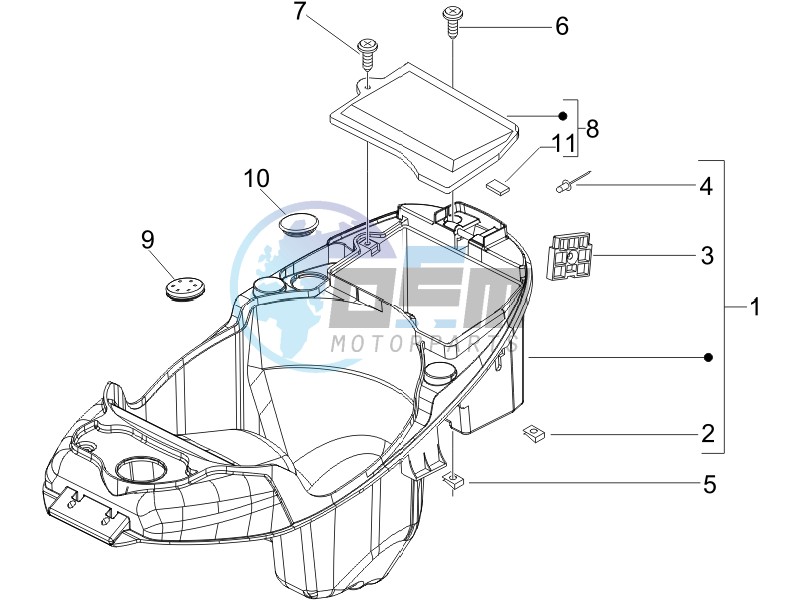 Helmet box - Undersaddle