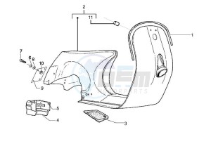 PX 125 drawing Frame - bodywork