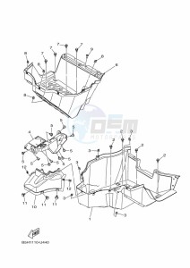 YXZ1000ET YXZ10YEXK (B5HA) drawing STAND & FOOTREST