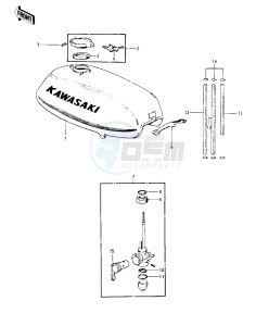 KH 250 A S(A5-S) drawing FUEL TANK -- S1-A- -