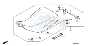 TRX500FPEB drawing SEAT