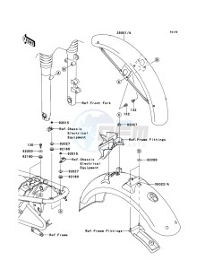 W800 EJ800ADF GB XX (EU ME A(FRICA) drawing Fenders