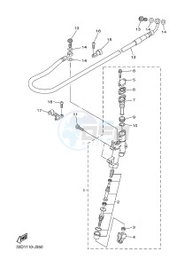 WR250F (2GB7 2GB8 2GB9) drawing REAR MASTER CYLINDER