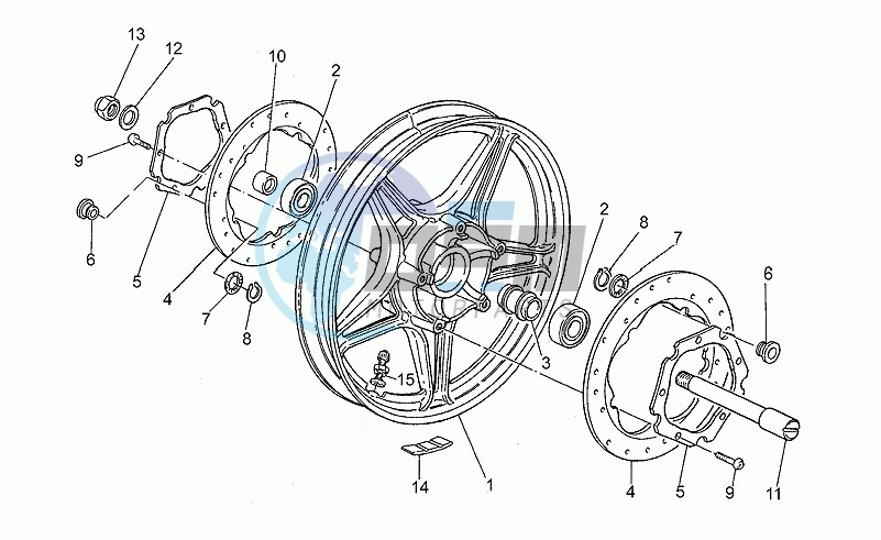 Front wheel, alloy