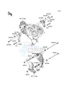 ZZR1400_ABS ZX1400FDFA FR GB XX (EU ME A(FRICA) drawing Engine Mount