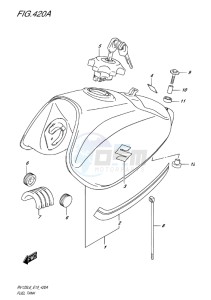 RV125 VAN VAN EU drawing FUEL TANK (FOR 019,YSF - BLUE-BLACK)