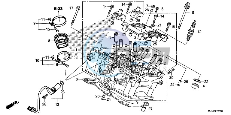 CYLINDER HEAD (REAR)