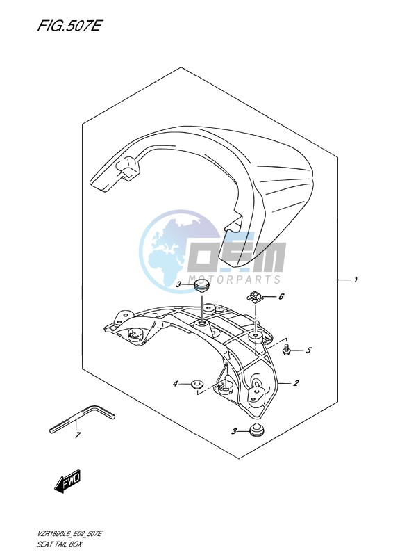 SEAT TAIL BOX (FOR PGZ)