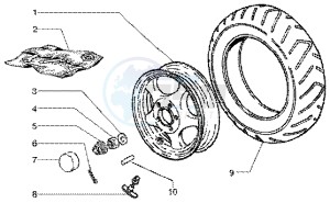 ET4 125 Leader drawing Rear Wheel