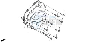 CB900F CB900 HORNET drawing GENERATOR COVER