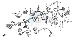 CB250P drawing WIRE HARNESS/ IGNITION COIL