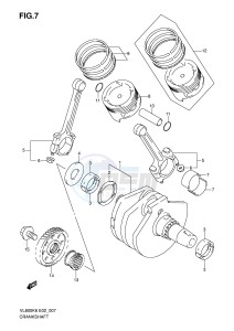 VL800 (E2) VOLUSIA drawing CRANKSHAFT