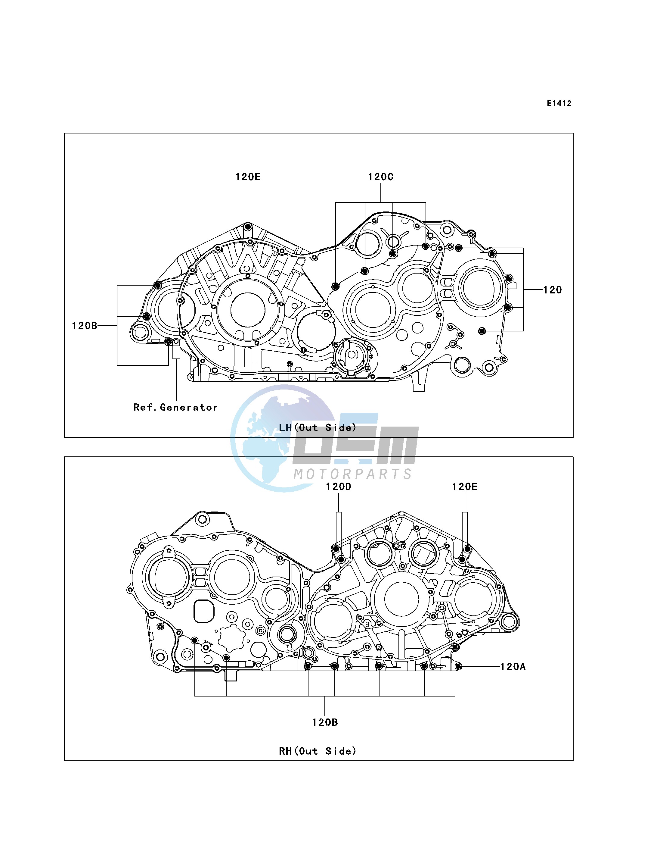 CRANKCASE BOLT PATTERN