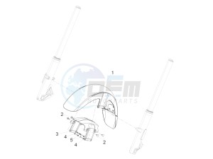 California 1400 Custom ABS 1380 drawing Front mudguard-Pillar