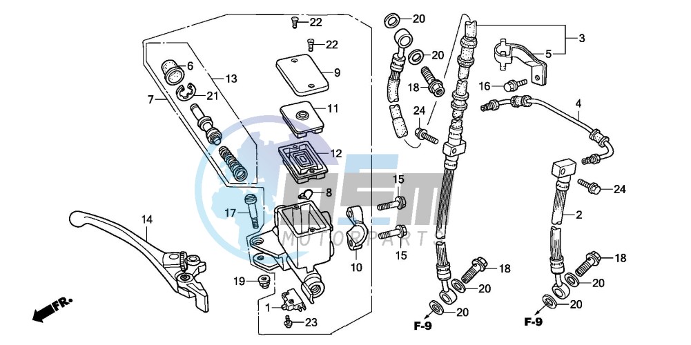 FR. BRAKE MASTER CYLINDER (CB600F3/4)