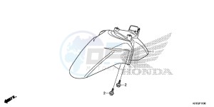 SH125ASG SH125D UK - (E) drawing FRONT FENDER