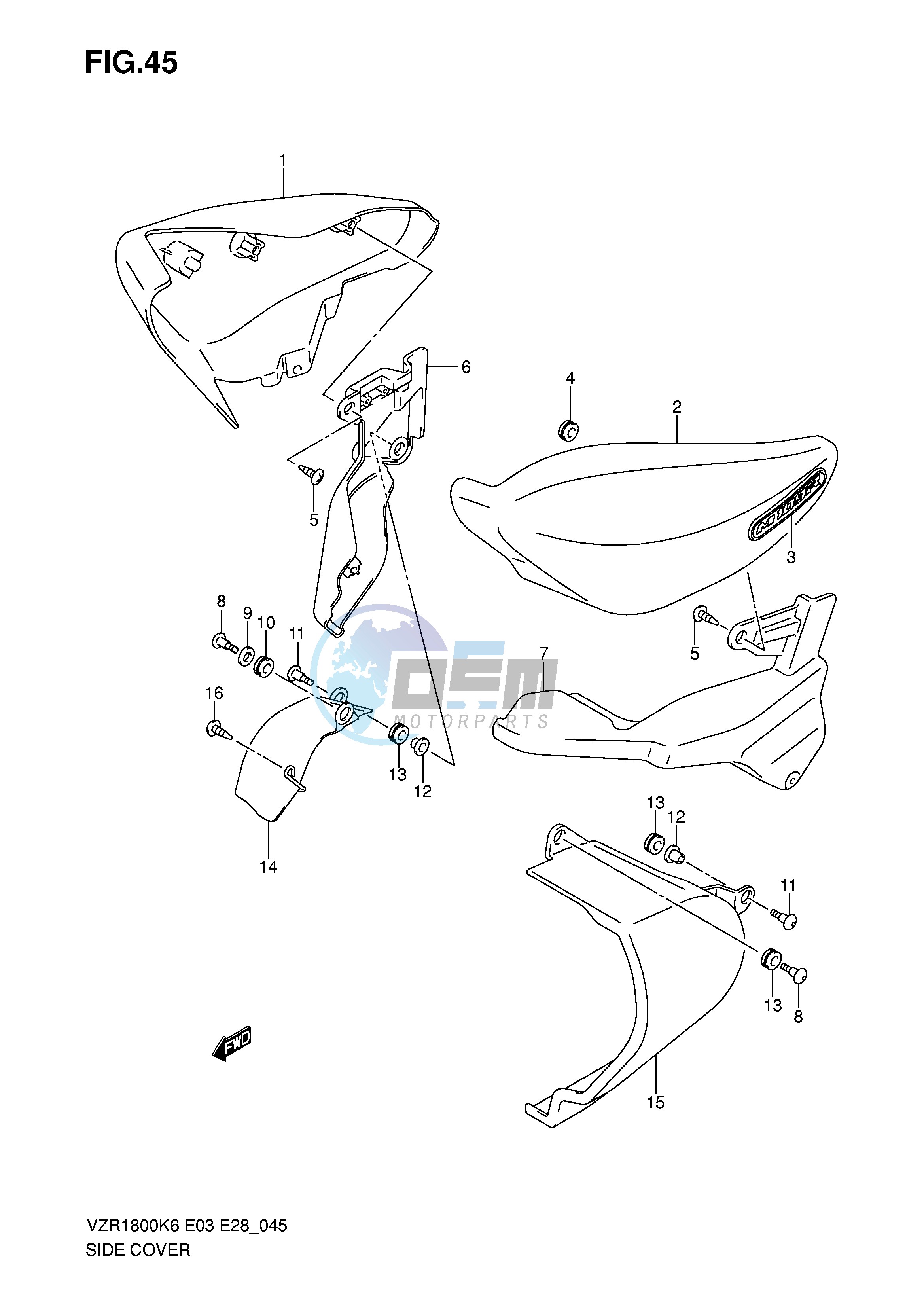 SIDE COVER (VZR1800K6 K7)