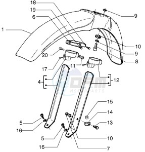 Zulu 50 drawing Front mudguard