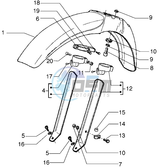 Front mudguard