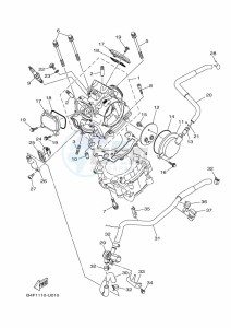 YFM700FWAD GRIZZLY 700 EPS (BDE2) drawing CYLINDER HEAD