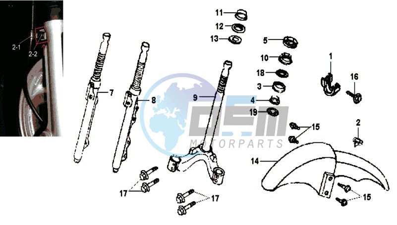 FRONT FORK / STEERING HEAD BEARING