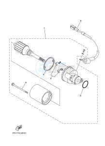 TT-R50 TT-R50E (2CJ6 2CJ7 2CJ8) drawing STARTING MOTOR