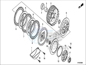 CRF110FH Europe Direct - (ED) drawing CLUTCH