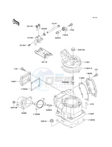 KX 125 L [KX125] (L3) [KX125] drawing CYLINDER HEAD_CYLINDER