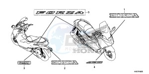 NSS125ADF Forza 125 - NSS125AD UK - (E) drawing MARK/ EMBLEM