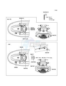 JET SKI STX-15F JT1500A6F FR drawing Labels