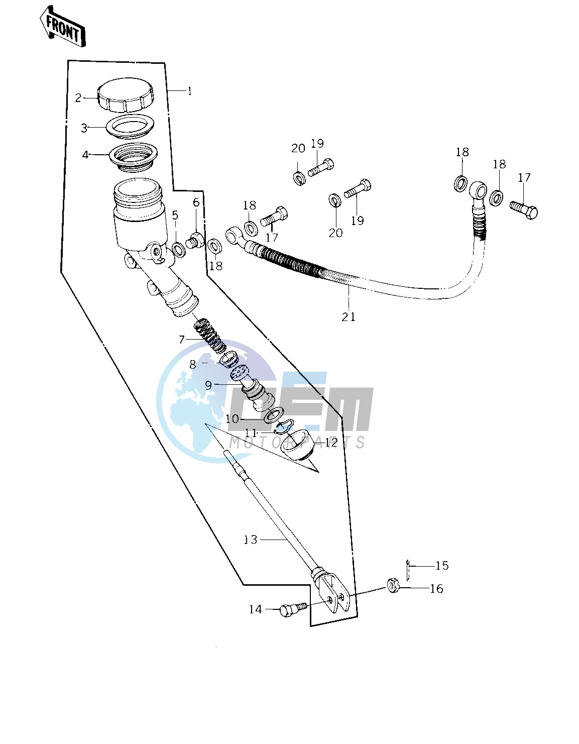 REAR MASTER CYLINDER -- KZ1000-C2- -