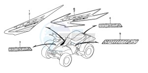 TRX300EX SPORTRAX drawing MARK (TRX300EX'05,'06)