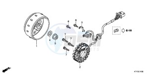 CBR125RC drawing GENERATOR