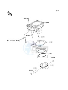 KX250F KX250-N2 EU drawing Cylinder/Piston(s)