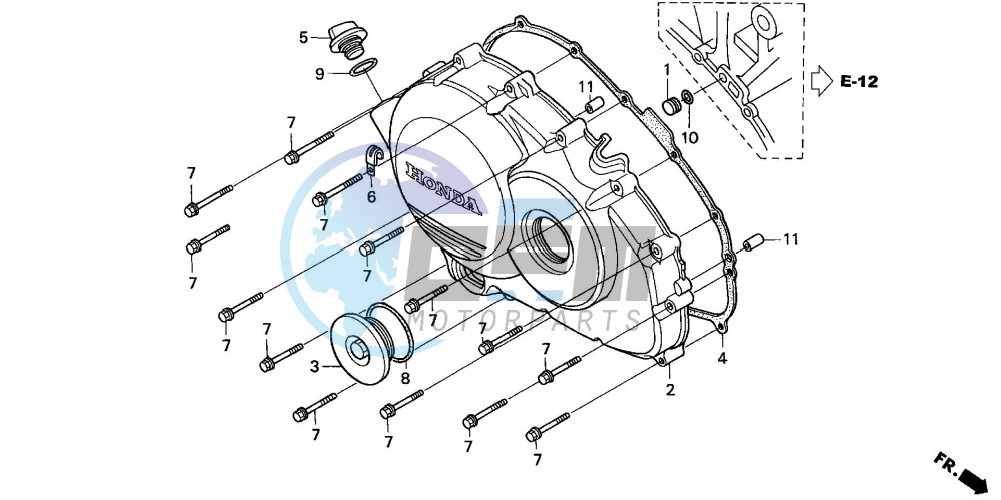 RIGHT CRANKCASE COVER