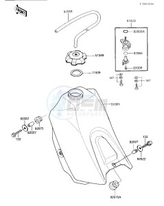 KX 500 C [KX500] (C1) [KX500] drawing FUEL TANK