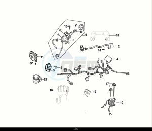 FIDDLE II 50 (AF05W5-EU) (E5) (M1) drawing WIREHARNESS