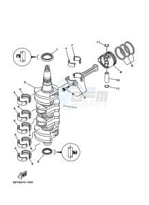 F50AEDL drawing CRANKSHAFT--PISTON