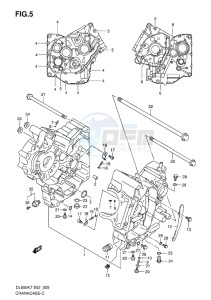 DL 650 V-STROM EU-UK drawing CRANKCASE