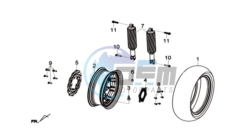 REAR WHEEL /  REAR SUSPENSION